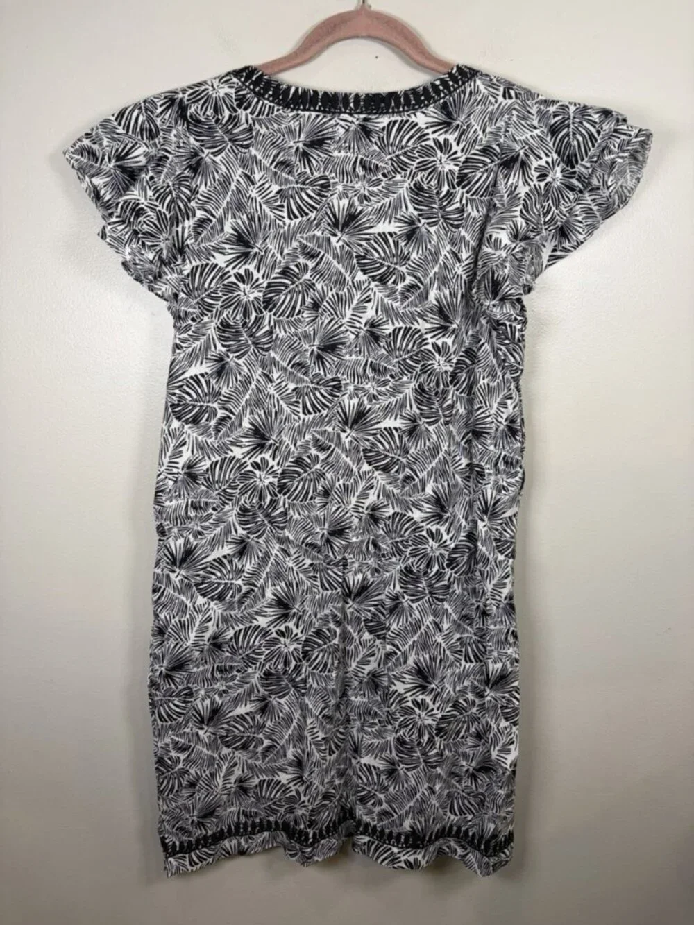 Vineyard Vines Linen Shift Dress Size Medium Vacation Preppy White Coastal Chic